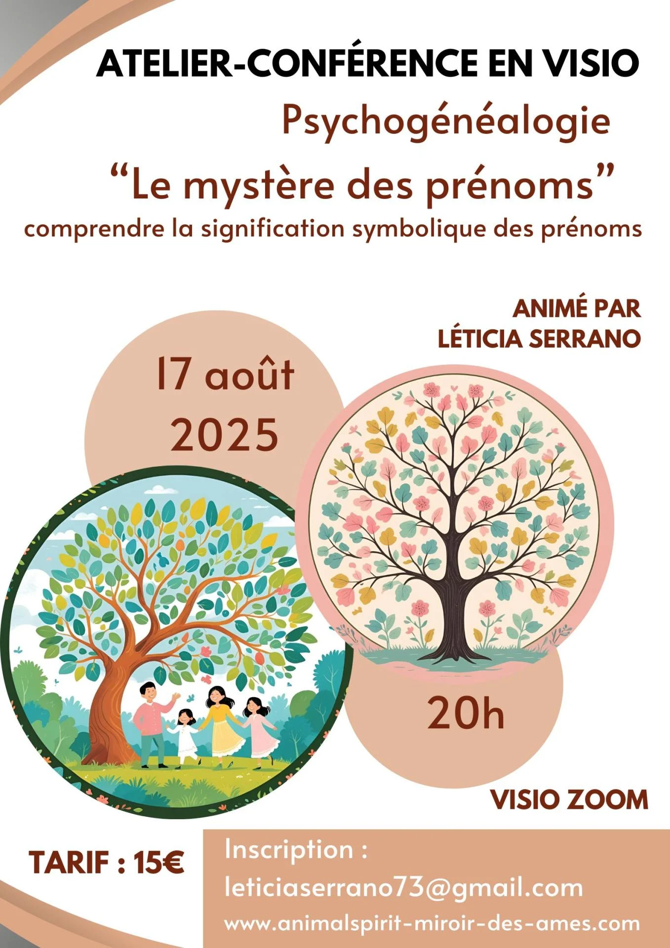 Copie de brown and grey aesthetic business conference poster